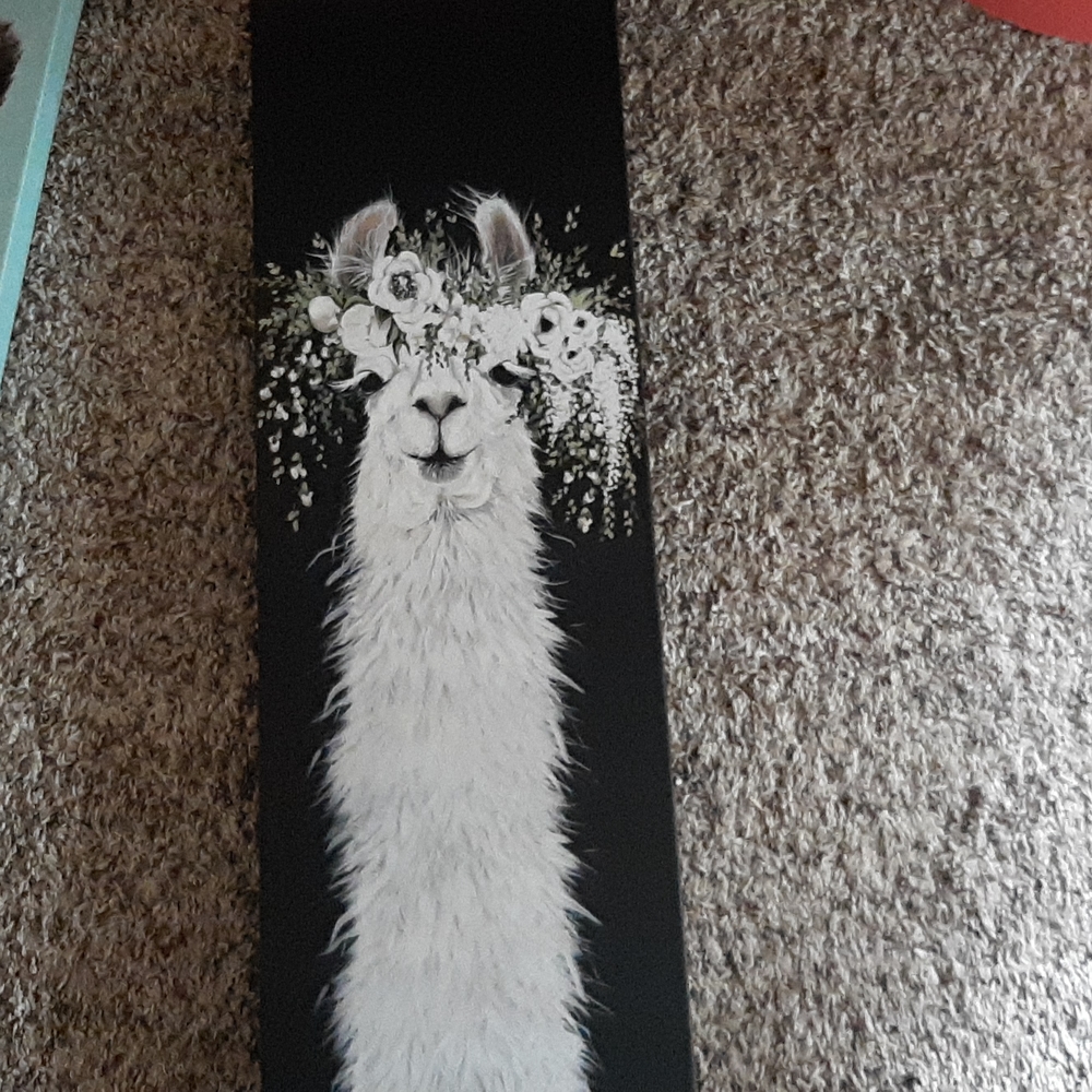 Llama wall decor 24"